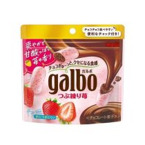 MEIJI Galbo Tsubu Neri Ichigo Strawberry Chocolate Covered Snacks 58g 
