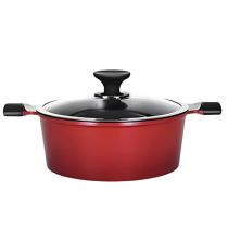 Aluminium casserole pan with lid (Jeongol) induction 28cm 