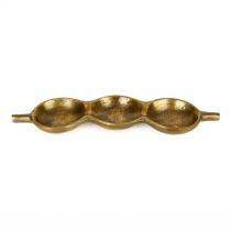Candlelight Metal 3-Dish Trinket Tray Brass 30cm  
