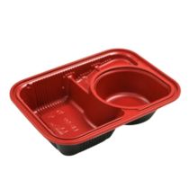 HIRO LB-50-Base Bento Box 234x172x50mm 600pc x 1 紅色外賣便當盒