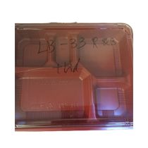 HIRO LB-33-Base R&B Bento Box 400pc x 1 紅色外賣便當盒