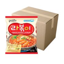 [CASE] PALDO Rabokki Noodle (Stir Fried Noodle With Korean Hot and Spicy Soup Base) 145g x 16 