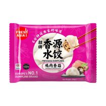 [FROZEN] FRESH ASIA FOODS Chicken & Mushroom Dumpling 400g 香源雞肉香菇餃子