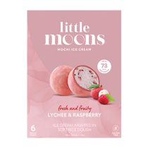 [FROZEN] Little Moons Mochi Ice Cream Lychee and Raspberry Flavour 192g