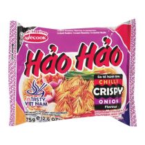 ACECOOK HAO HAO Instant Noodles Chilli Crispy Onion 75g 