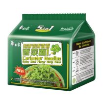 BAIXIANG Instant Coriander Noodle Spicy Beef Flavour 575g 白象 极致系列 香菜面五连包 115g*5