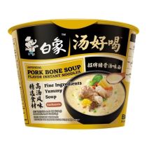 BAIXIANG Yummy Soup Artificial Pork Bone Soup Flavour Bowl 108g 白象汤好喝招牌猪骨汤味面（桶装）