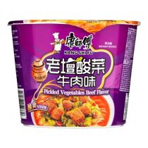 KSF Beef with Pickled Flavour BOWL Noodle 122g 康師傅酸菜牛碗面