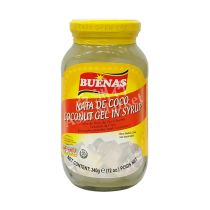 Buenas Coconut Gel in Syrup (White) 340g 菲律賓糖水椰果(白色)