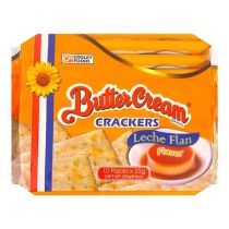 Croley Foods Butter Cream Crackers - Leche Flan Flavor (10 packs x 25g) 250g 菲 焦糖蛋糕餅乾