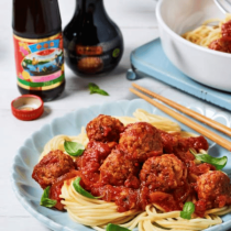 Chinese Spaghetti and Meatballs Recipe Ingredients