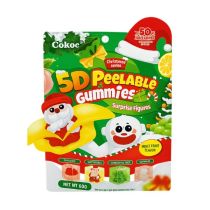 Cokoc 5D Peelable Gummies Mixed Fruit Surprise Figures Christmas Series 60g 剝皮軟糖 (雜果味) 聖誕節版