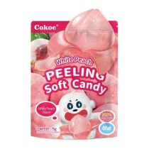 Cokoc Peeling Soft Candy White Peach Flavour 75g 剝皮軟糖 (白桃味)