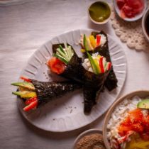 TEMAKI SUSHI - Easy Hand Rolls Sushi Recipe Ingredients