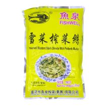 FISHWELL  Preserved Mustard Stem Shreds(ZhaCai) With Potherb Mustard 350g 魚泉雪菜榨菜絲