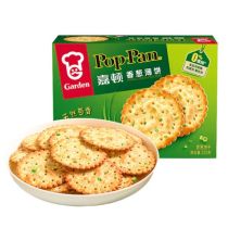 GARDEN Spring Onion Pop Pan Crackers 200g 嘉頓香蔥薄餅