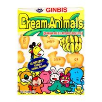 GINBIS Dream Animals Biscuit Banana Flavour 37g 動物餅香蕉牛奶味