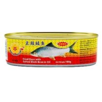 GOLDPLUM Fried Dace with Salted Black Beans 184g  金梅牌豆豉鲮鱼