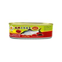 GOLD PLUM Mala Fried Dace with Saled Black Beans 184g 金梅牌豆豉鲮鱼 (麻辣)