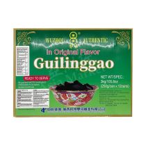 WUZHOU DOUBLE COINS   Guilinggao Chinese Herbal Jelly  in Original flavour (250g x 12Cans) 3kg 雙錢原味龜靈糕