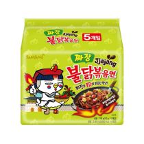 (Pack of 5) SAMYANG Jjajang Buldak Noodle 140g  