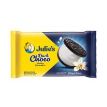 Julie's Dark Choco Vanilla Sandwich 120g 香草口味夾心巧克力餅