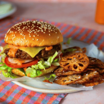 Korean Style Beef Burgers with Kimchi Ketchup & Lotus Root Crisps Recipe Ingredients