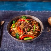 Korean Japchae Noodle Recipe Ingredients