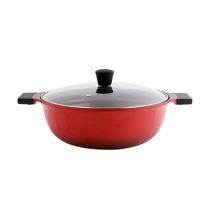 Aluminium pan with lid (Yangsu wok nambi) induction D-260mm 