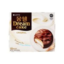 LOTTE Moncher Cream Cake 384g (32g x 12Packs) 夢雪鮮奶油巧克力派原味