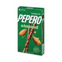 LOTTE Pepero Almond and Chocolate 32g 綠色韓國杏仁巧克力棒