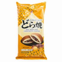 Love & Love Japanese Style Dorayaki Cake - Red Bean & Chestnut Flavour Filling 165g 日本銅鑼燒 紅豆栗子味