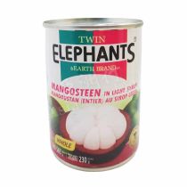 TWIN ELEPHANTS Whole Mangosteen in Ligth Syrup 565g 山竹水果