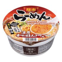 MENRAKU Cup Ramen Miso Tonkatsu Taste 99g 麵樂 濃厚辛味噌豬骨味 杯麵 (BBD: 03/08/2026)