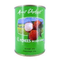 MOUNT ELEPHANT  Lychees In Light Syrup 567g 象山糖水荔枝