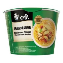 BAIXIANG Tasty treat Mushroom Chicken Flavour (Bowl) 104g 白象味鮮美經典香菇燉雞口味麵（桶裝）
