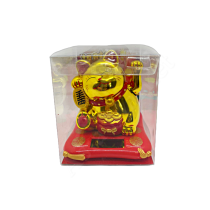 Lucky Cat Gold (Gold) 10.50CM 太陽能招財貓
