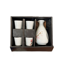 EMRO - Sake Set (Sakura) 4 cups & 1 vessels 