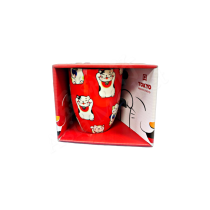 TOKYO DESIGN STUDIO  Lucky Cat Red Mug  