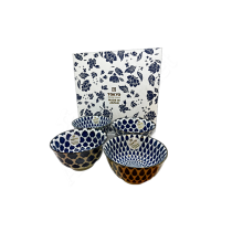 TOKYO DESIGN STUDIO -  Blue Bowl Set 4pcs (Dark Blue)  