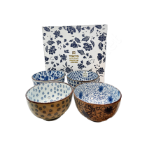 TOKYO DESIGN STUDIO -  Blue Bowl Set 4pcs (Light Blue)  