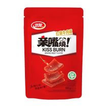 Wei Long Kiss Burn Braised Beef Flavour 260g 衛龍親嘴燒辣片(牛)