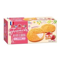 I Mei Strawberry French Cookies 132g 義美乳香法兰酥草莓慕斯味