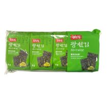 KC Nori Wasabi Premium Seasoned Seaweed Snacks (5gx8) 40g 韩式芥辣海苔