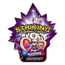 Striking Popping Candy Blueberry Flavour 30g 索勁藍莓味爆炸糖