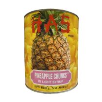 HAS Pineapple Chunks in Light Syrup 108oz 菠蘿角大