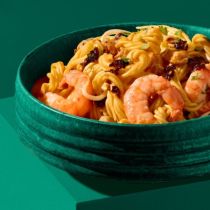 Chicken & Prawn Egg Noodles in Nutty Coconut Sauce Recipe Ingredients