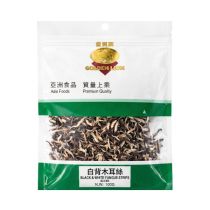 GOLDEN LION Black & White Fungus Strips 100g 金狮牌白背木耳丝