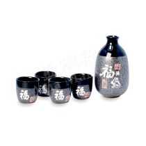 Sake Set  Japanese Sake Set (5pcs) No.6035041 日本福字清酒壺+杯