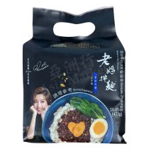 MOM'S  Dry Noodle Shiitake Zhajiang Family pack 472g 老媽拌麵-香菇炸醬